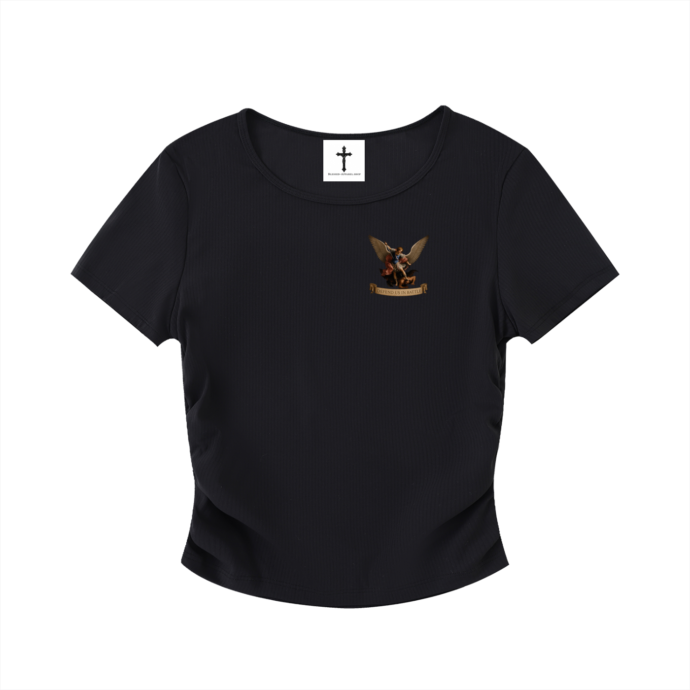 St Michael Ruched Bodycon Crop Top