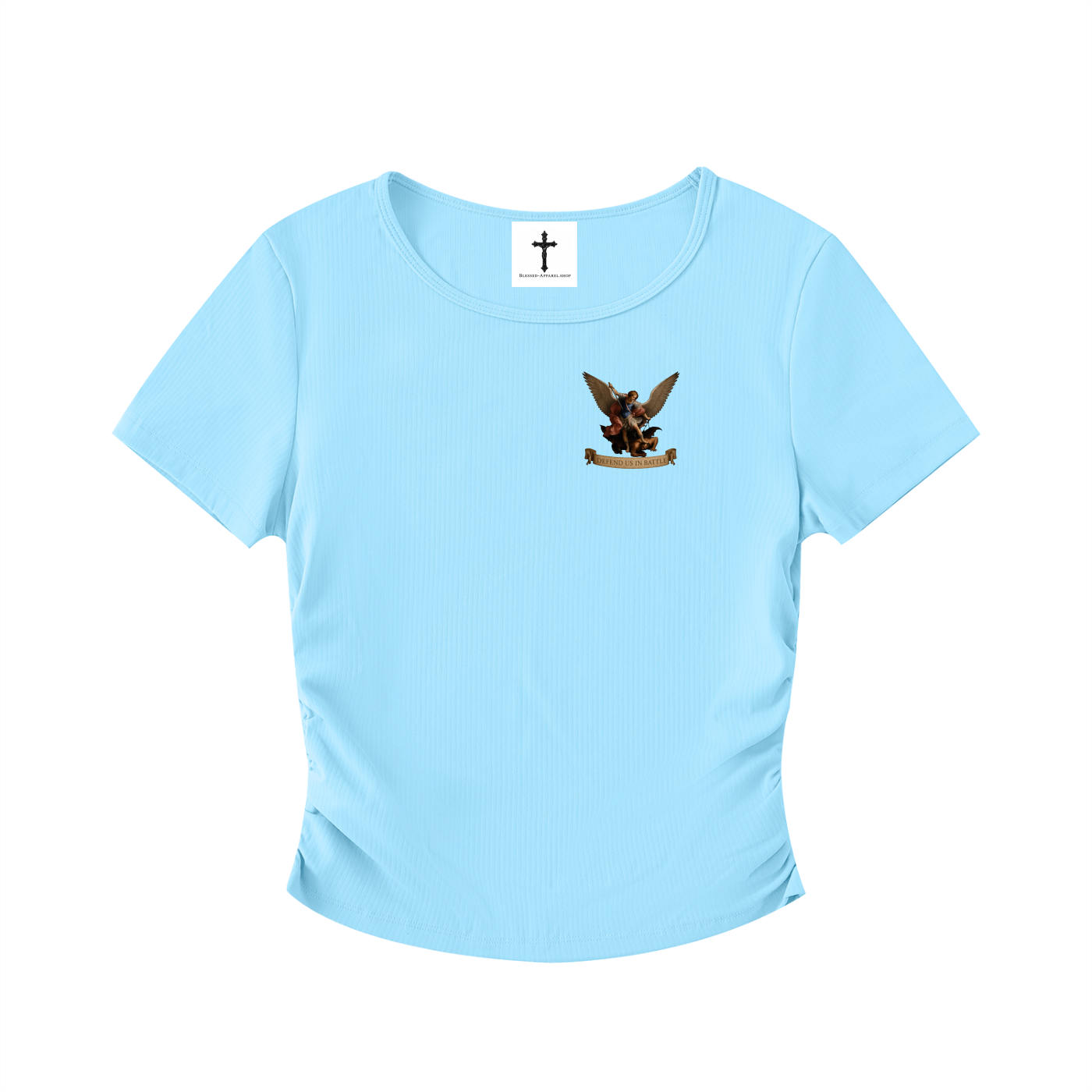 St Michael Ruched Bodycon Crop Top